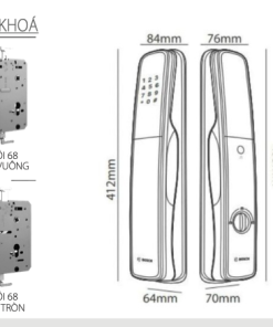 KHOÁ THÔNG MINH BOSCH EL 800A EU GRAY/GOLD